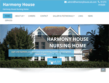 Tablet Screenshot of harmonyhouse.uk.com